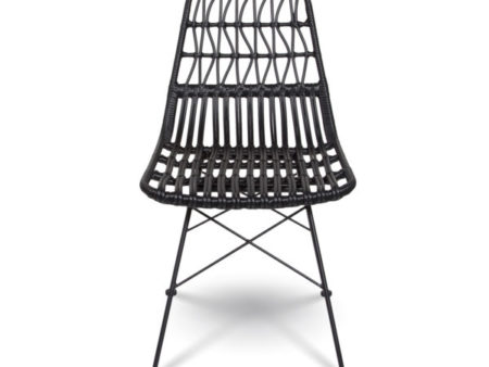 Calabria Mid-century Dining Chair – Black