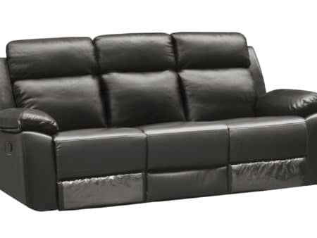 Leo Reclining Sofa – Leather Air Code # G12 Grey