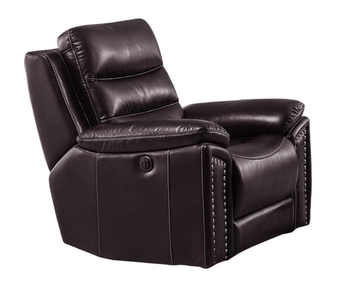 Jetson Reclining/Rocking Chair – Leather Air Code # G03 Brown