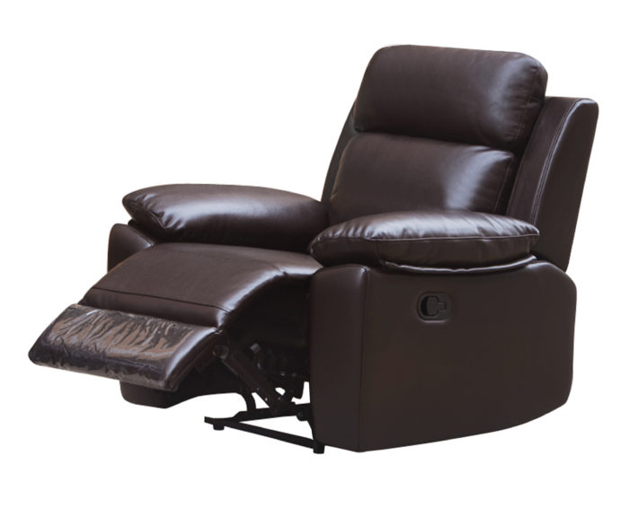 Leo Reclining Chair – Leather Air Code # G03 Brown