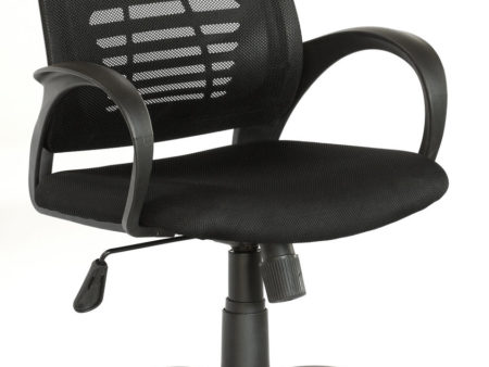 Mid Back Office Chair – Black