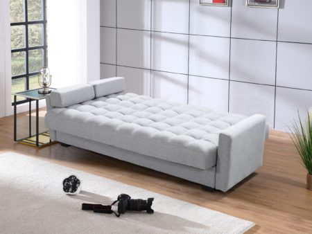 Sara Sofa Bed Convertible 3.in.1 ( Sofa, Bed, Couch & Storage ) – Grey