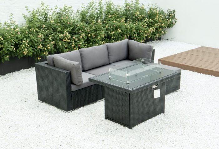 4 Piece modular set with fire table