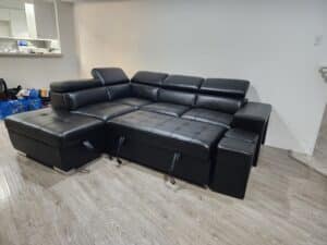 Sicily Black Sofa Bed