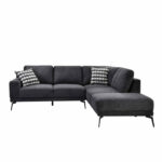 Porter Sectional Couch/Sofa with Left or Right Chaise - Dark Grey