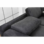 Porter Sectional Couch/Sofa with Left or Right Chaise - Dark Grey