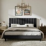 Chester – Grey Velvet Fabric Bed Frame